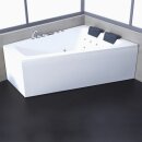 EAGO Whirlpool AWT GE104E mit Acrylschürze, 170x130 cm, links