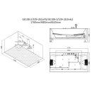 EAGO Whirlpool AWT GE108-2E mit Holzschürze, 170x80 cm, rechts