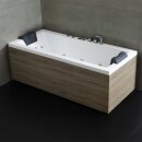 EAGO Whirlpool AWT GE108-1E mit Holzschürze, 180x80 cm, rechts