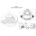 EAGO Whirlpool AWT GE119E, 158x158 cm