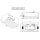 EAGO Whirlpool AWT GE114E, 180x90 cm