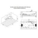 EAGO Whirlpool AWT GE108-2E, 170x80 cm, ohne Schürze
