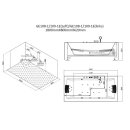 EAGO Whirlpool AWT GE108-1E, 180x80 cm, ohne Schürze