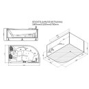 EAGO Whirlpool AWT GE101TSL, 180x120 cm, links