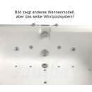 Sanibay Runa 180x80cm Rechteck-Whirlpool Comfort Speed Line