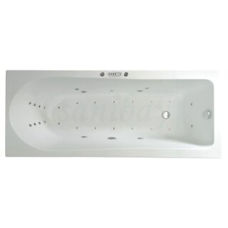 Rechteck Whirlpool Sanibay Vevey, 170x70cm, mit Whirlpoolsystem COMFORT