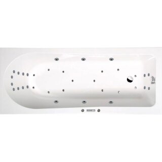 Rechteck Whirlpool Sanibay Vevey, 150x70cm, mit Whirlpoolsystem COMFORT