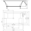 2 Personen Whirlpool Sanibay Uster, 180x120cm, mit Whirlpoolsystem MAXI DELUXE