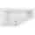 Asymmetrischer Whirlpool Sanibay Treviso links, 160x90cm, mit Whirlpoolsystem MAXI DELUXE