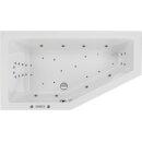 Asymmetrischer Whirlpool Sanibay Treviso links, 160x90cm,...