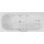 Rechteck Whirlpool Sanibay Tirano rechts, 180x80cm, mit Whirlpoolsystem COMFORT