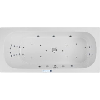 Rechteck Whirlpool Sanibay Tirano links, 180x80cm, mit Whirlpoolsystem MAXI DELUXE