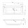 Rechteck Whirlpool Sanibay Tirano links, 180x80cm, mit Whirlpoolsystem MAXI DELUXE