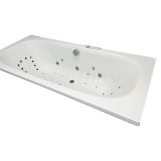 Rechteck Whirlpool Sanibay Schio, 170x75cm, mit Whirlpoolsystem MAXI DELUXE