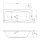 Rechteck Whirlpool Sanibay Schio, 170x75cm, mit Whirlpoolsystem MAXI DELUXE