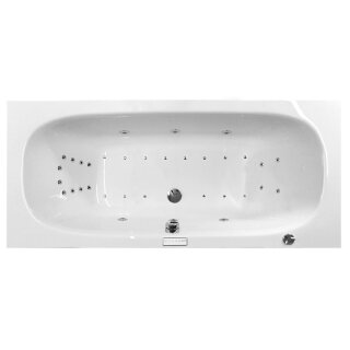 Rechteck Whirlpool Sanibay Schio, 170x75cm, mit Whirlpoolsystem COMFORT