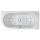 Rechteck Whirlpool Sanibay Rimini rechts, 180x80cm, mit Whirlpoolsystem MAXI DELUXE