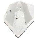 Eckwhirlpool Sanibay Riehen, 145x145cm, mit Whirlpoolsystem MAXI DELUXE