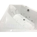 Eckwhirlpool Sanibay Riehen, 145x145cm, mit Whirlpoolsystem MAXI DELUXE