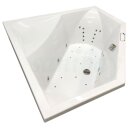 Eckwhirlpool Sanibay Riehen, 145x145cm, mit Whirlpoolsystem MAXI DELUXE