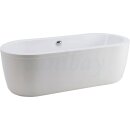 Ovaler Whirlpool Sanibay Rhone, 180x80cm, mit Whirlpoolsystem MAXI DELUXE