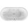 Ovaler Whirlpool Sanibay Rhone, 180x80cm, mit Whirlpoolsystem MAXI DELUXE