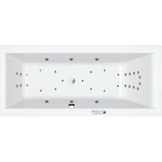 Rechteck Whirlpool Sanibay Nyon, 170x75cm, mit Whirlpoolsystem MAXI DELUXE