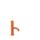 Tres Study Exclusive, Einhebel Waschtischmischer, orange