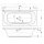 Rechteck Whirlpool Sanibay Neapel, 200x90cm, mit Whirlpoolsystem COMFORT