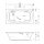 Rechteck Whirlpool Sanibay Naturns, 180x90cm, mit Whirlpoolsystem MAXI DELUXE