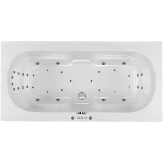 Rechteck Whirlpool Sanibay Naturns, 180x90cm, mit Whirlpoolsystem COMFORT