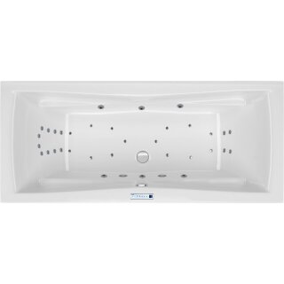 Rechteck Whirlpool Sanibay Napoli, 190x90cm, mit Whirlpoolsystem MAXI DELUXE