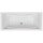 Rechteck Whirlpool Sanibay Napoli, 180x80cm, mit Whirlpoolsystem MAXI DELUXE