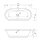 Ovaler Whirlpool Sanibay Murnau, 170x75cm, mit Whirlpoolsystem MAXI DELUXE