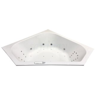 Eckwhirlpool Sanibay Marseille, 145x145cm, mit Whirlpoolsystem MAXI DELUXE