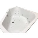 Eckwhirlpool Sanibay Marseille, 145x145cm, mit Whirlpoolsystem MAXI DELUXE