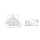 Eckwhirlpool Sanibay Marseille, 145x145cm, mit Whirlpoolsystem COMFORT