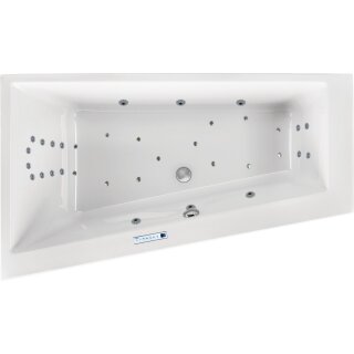 Raumspar Whirlpool Sanibay Madeira Top links, 170x100cm, mit Whirlpoolsystem MAXI DELUXE