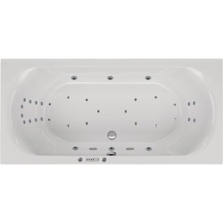 Rechteckwhirlpool Sanibay Lucca, 180x80cm, mit Whirlpoolsystem COMFORT