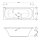 Rechteckwhirlpool Sanibay Lucca, 170x75cm, mit Whirlpoolsystem COMFORT