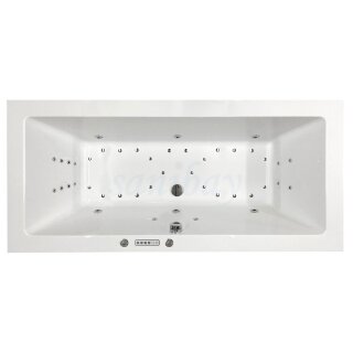 Rechteckwhirlpool Sanibay Livorno, 200x90cm, mit Whirlpoolsystem COMFORT