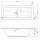 Rechteckwhirlpool Sanibay Livorno, 190x80cm, mit Whirlpoolsystem MAXI DELUXE