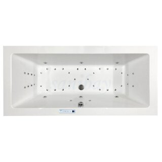 Rechteckwhirlpool Sanibay Livorno, 170x80cm, mit Whirlpoolsystem MAXI DELUXE