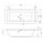 Rechteckwhirlpool Sanibay Livorno, 170x80cm, mit Whirlpoolsystem MAXI DELUXE