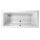 Rechteckwhirlpool Sanibay Livorno, 170x80cm, mit Whirlpoolsystem COMFORT