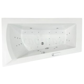 Raumspar Whirlpool Sanibay Laura links, 170x100cm, mit Whirlpoolsystem MAXI DELUXE