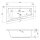 Raumspar Whirlpool Sanibay Laura links, 170x100cm, mit Whirlpoolsystem MAXI DELUXE