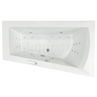 Raumspar Whirlpool Sanibay Laura rechts, 160x100cm, mit Whirlpoolsystem MAXI DELUXE
