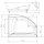 Raumspar Whirlpool Sanibay Lancy rechts, 170x130cm, mit Whirlpoolsystem MAXI DELUXE