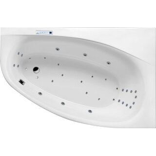 Raumspar Whirlpool Sanibay Kamerun rechts, 170x110cm, mit Whirlpoolsystem MAXI DELUXE